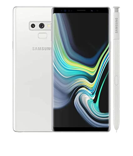 SAMSUNG Galaxy Note 9, 128GB, Blanco (Reacondicionado), Original de fábrica (Corea del Sur), Exclusivo para el Mercado Europeo (Versión Internacional)