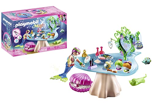 PLAYMOBIL Magic 70096 Salón de Belleza con Joya, Mundo Mágico de Las Sirenas, Juguete para niños a Partir de 4 años