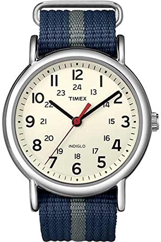 Timex Special Weekender Slip Through Reloj análogico de cuarzo Unisex adulto Azul (Blue/Grey)