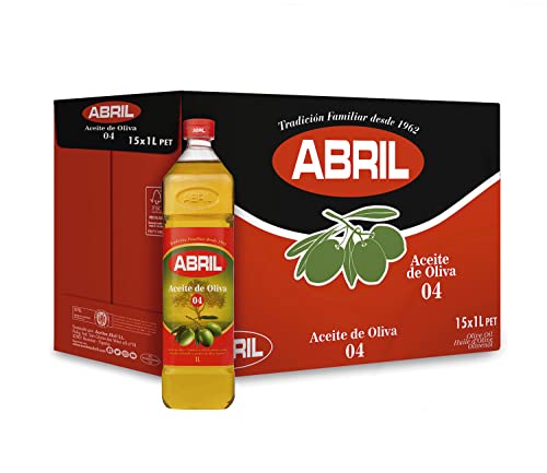 ABRIL - Aceite de Oliva Suave (1 litro - Caja de 15 botellas)