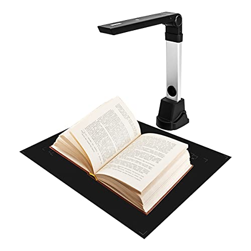 NetumScan Escáner de Libros SD-800NC Escáner de Documentos portátil 8MP MAX Tamaño A4 con lámpara de Escritorio de Mesa LED Inteligente OCR para la Oficina en casa