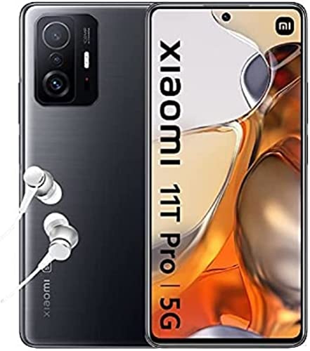 Xiaomi 11T Pro 5G - Smartphone 8+256 GB, 6,67' AMOLED flat DotDisplay de 120 Hz, Snapdragon 888, cámara PRO de 108 MP, 5000 mAh, Gris Meteorito (Versión ES + 2 años de garantía)