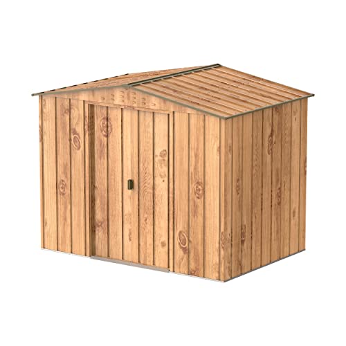 Duramax - caseta cobertizo jardín - TOP ARTEMISA 8X6 - Metal - color imitación madera
