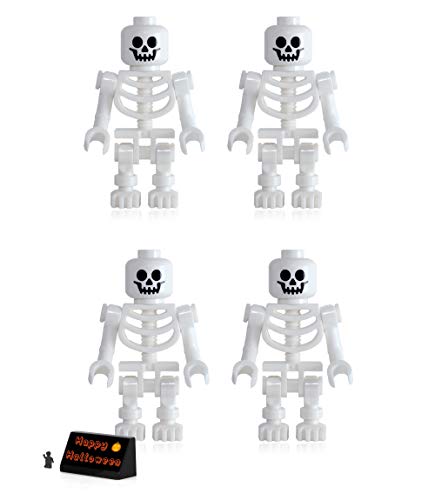 LEGO Pirates of The Caribbean Minifigure - Skeletons (4 Pack) with Free Side Display