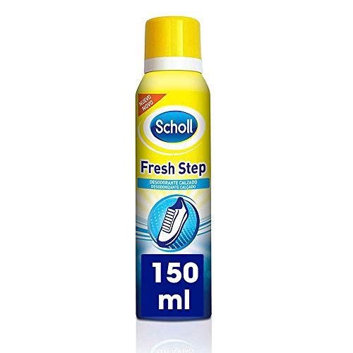 Scholl, Desodorante calzado Fresh Step, elimina el olor y mantiene tus zapatos frescos, spray, 150 ml (Paquete de 1)