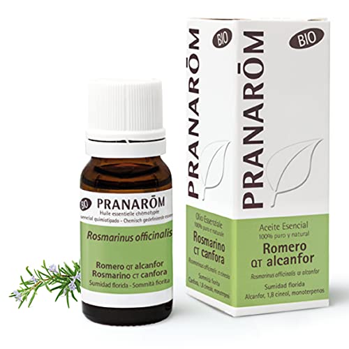 Pranarom - Aceite Esencial de Romero Alcanfor Bio - Sumidad Florida - 10 ml