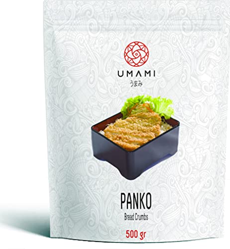Umami Pan rallado japonés Panko 500 gr - Made in Italy - ¡Receta japonesa, frito crujiente y no graso!