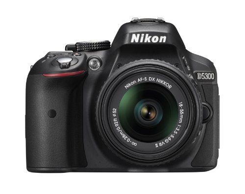 Nikon D5300 + AF-S DX NIKKOR 18-55mm f/3.5-5.6G VR II Juego de cámara SLR 24,2 MP CMOS 6000 x 4000 Pixeles Negro - Cámara Digital (24,2 MP, 6000 x 4000 Pixeles, CMOS, 3X, Full HD, Negro)