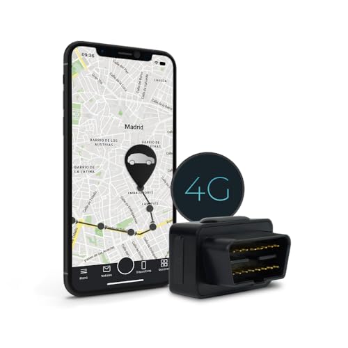 Salind 08 4G - Localizador GPS para Coche, Moto y Otros Vehículos - Conexión a Interfaz OBD - Seguimiento en Tiempo Real, Área de Seguridad, Historial de Rutas y Alarmas
