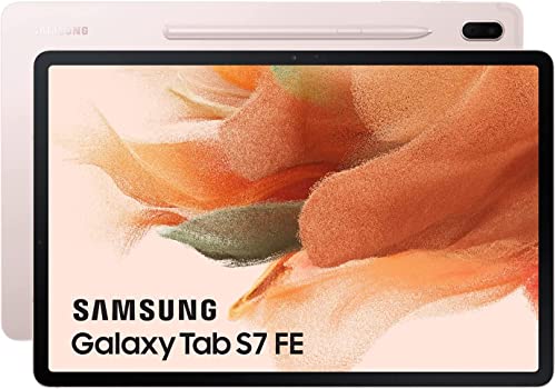 SAMSUNG Galaxy Tab S7 FE - Tablet de 12.4' (WiFi, RAM de 4GB, Almacenamiento de 64GB, Android) - Color Rosa [Versión española]