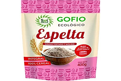 SOLNATURAL GOFIO DE ESPELTA Integral Bio 400 g, Estándar, Único