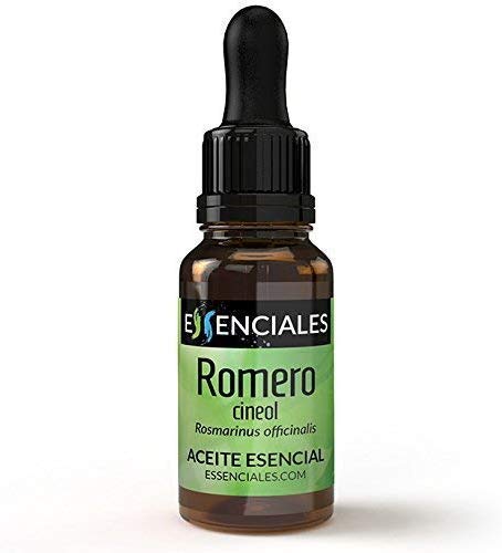 Essenciales - Aceite Esencial de Romero Cineol, 100% Puro, 10 ml | Aceite Esencial Rosmarinus Officinalis