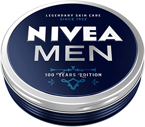 NIVEA MEN Crema 100 años Retro Edition (75 ml), crema nutritiva para la piel para la hidratación intensa, cuidado de la piel para hombres, ideal para cuerpo, cara y manos