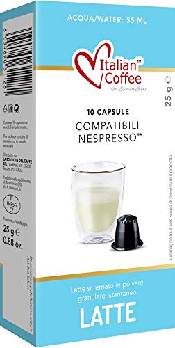 Capsulas Compatibles Nespresso Leche en Polvo Soluble 60 unidades