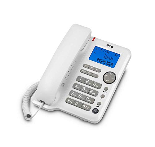 SPC Office ID teléfono fijo con 3 memorias directas, identificación de llamadas y manos libres.