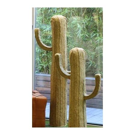 Sillas y Mesas Peña Figura Decorativa Cactus de Esparto (105)