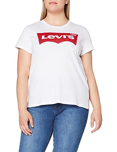 Levi's The Perfect tee T-Shirt, Batwing White, XXS para Mujer