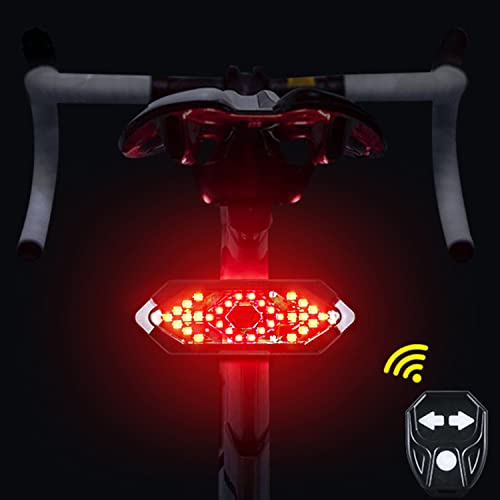 Luz Trasera LED con Intermitentes para Bicicletas y Patinetes Eléctricos NK - Inclinación Ajustable, Impermeable, Carga USB 750mAh, 5 Modos Diferentes, Máxima Seguridad y Potencia (Control Remoto)