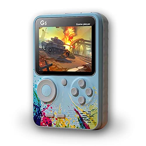 Game Boy, Palm Game, 500 en 1 Color Screen Game, 500 Juegos clásicos e interesantes (Azul Brillante)