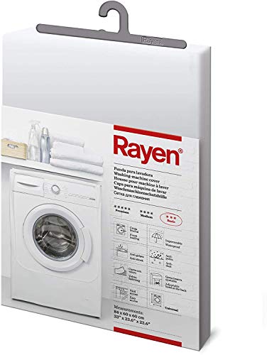 Rayen | Funda para lavadora basic | Funda lavadora de carga frontal | Cubierta impermeable para lavadora/secadora | Cierre con velcro | 84 x 60 x 60 cm
