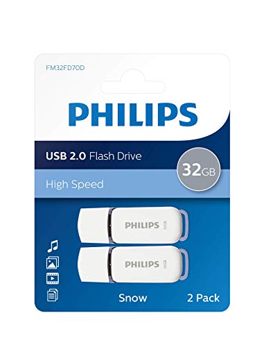 Philips USB Flash Drive Snow Edition 32GB, USB2.0, 2-Paquetes