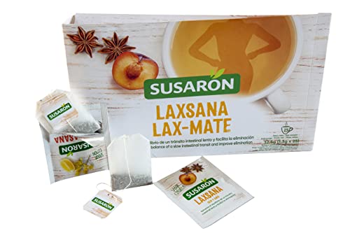 Susarón - Infusión Laxsana sabor a ciruela con sen y anís - Refuerza el equilibrio de un tránsito intestinal lento y facilita la eliminación - 25 bolsitas