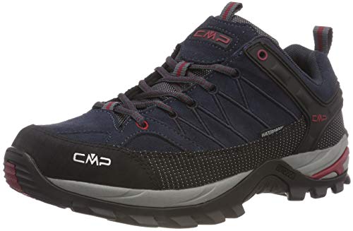 CMP Rigel Low Trekking Shoes WP, Zapatillas de Senderismo Hombre, Asphalt-Syrah, 43 EU