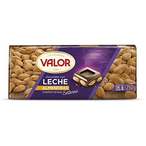 Chocolates Valor Choholate con Leche y Almendras, 250g