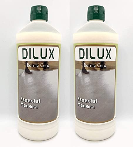 Dilux - Barniz Cera Para Suelos de Madera y Parquet (Pack 2 envases 1 Litro)