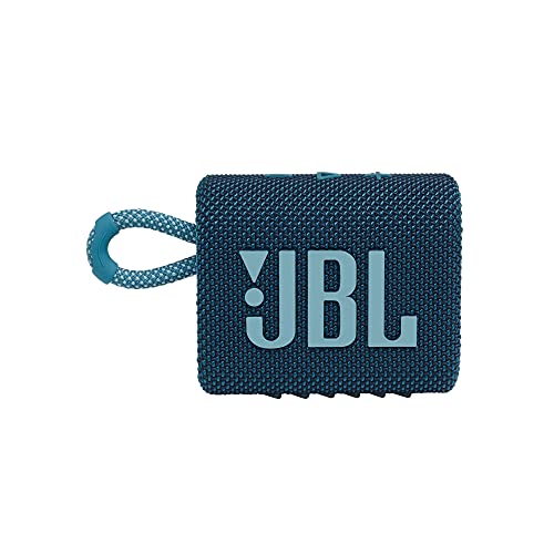 JBL Go 3: Altavoz portátil con Bluetooth, batería incorporada, impermeable y a prueba de polvo característica azul JBLGO3BLUAM