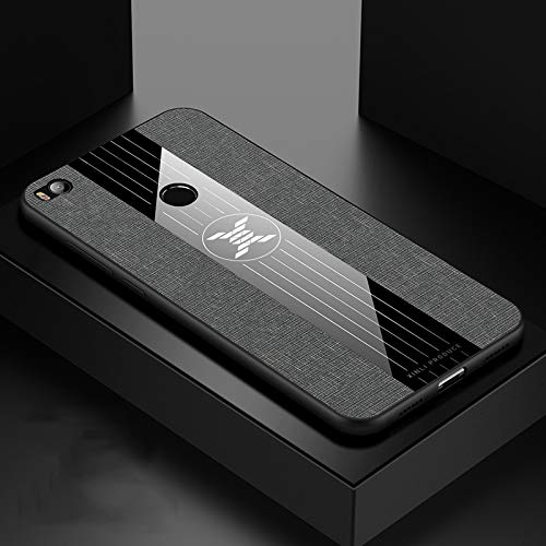 Zhouzl Fundas Blandas para teléfonos móvilesEstuches blan For Xiaomi Mi MAX 2 Caja Protectora de la Costura de Tela a Prueba de Golpes textue TPU (Negro) Estuches Blandos (Color : Gray)