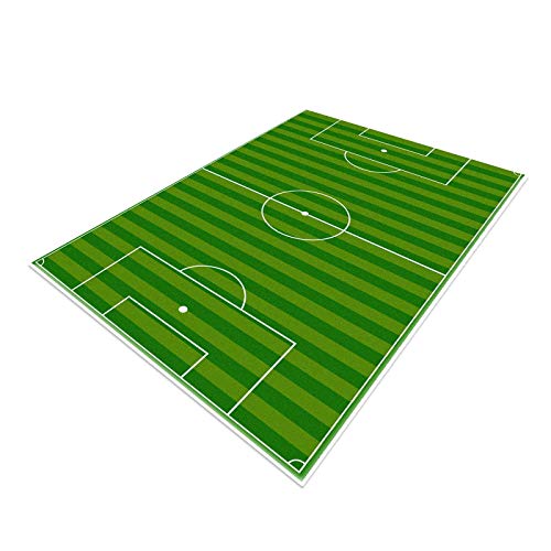 TYKTZXY - Alfombra de fútbol, Alfombra de Juego para niños y niñas (80 x 120 cm), Color Verde