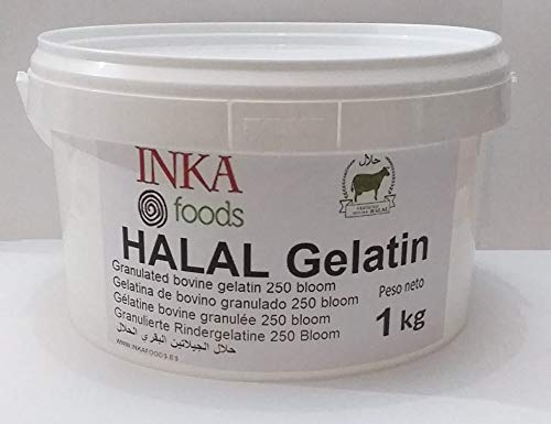 Gelatina granulado HALAL, 250 bloom, sabor neutro - 1kg
