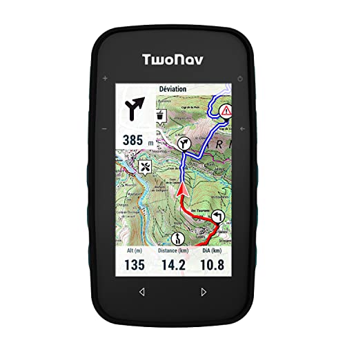 TwoNav Cross Plus, GPS con Pantalla 3.2 Pulgadas para MTB, Ciclismo, Trekking o Senderismo con mapas incluidos