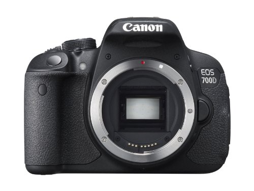 Canon EOS 700D Cuerpo de la cámara SLR 18MP CMOS 5184 x 3456Pixeles Negro - Cámara Digital (18 MP, 5184 x 3456 Pixeles, CMOS, Full HD, Pantalla táctil, Negro)