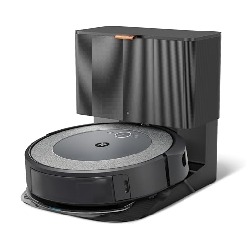 iRobot Roomba Combo i5+ Robot Aspirador y friegasuelos 2en1 con depósito Mixto - Cepillos Goma y sensores para Autovaciado de Suciedad -Limpia por habitación-Recarga y reanuda