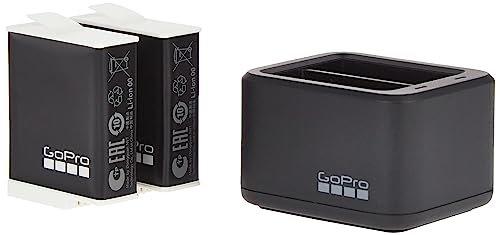 Cargador de batería Dual GoPro + 2 baterías Enduro (HERO11 Black/HERO10 Black/HERO9 Black) - Accesorio Oficial de GoPro