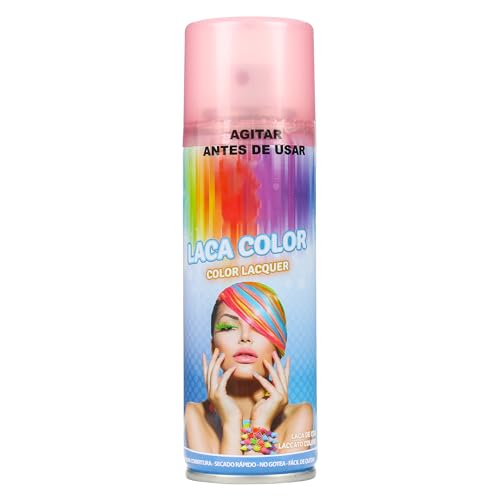 H HANSEL HOME Spray Pelo Color Temporal - Fácil de Lavar, Brillo Deslumbrante para Todo Tipo de Cabello, Rosa, 125ml x 1 unidad