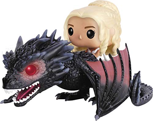 Funko Pop! Rides: Got - Drogon & Daenerys Targaryen - Game of Thrones - Juego de Tronos - Figura de Vinilo Coleccionable - Idea de Regalo- Mercancia Oficial - Juguetes para Niños y Adultos - TV Fans