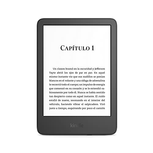 Kindle (modelo de 2022): nuestro Kindle más compacto y ligero, con una pantalla de alta resolución de 300 ppp y 6 pulgadas, y el doble de almacenamiento | Negro, sin publicidad