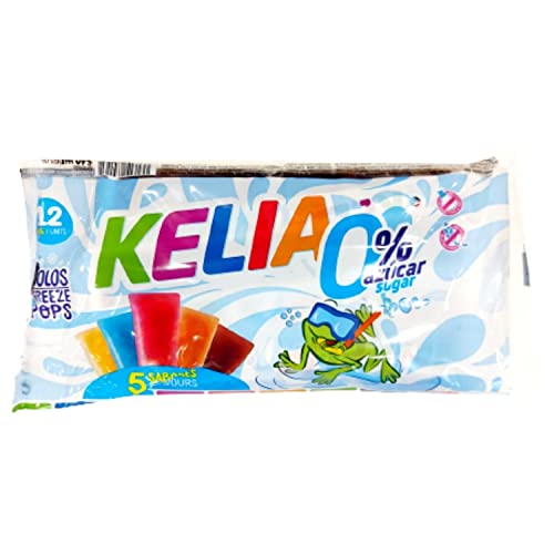 Kelia Sin Azúcar 0% | Muy bajo en calorías | Bolsa con 12 Unidades de 45ml (10)