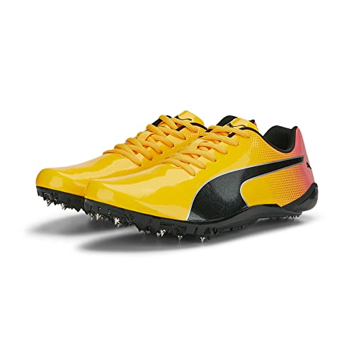 PUMA Unisex Adults' Sport Shoes EVOSPEED PREP SPRINT 3 Track & Field Shoes, SUN STREAM-SUNSET GLOW-PUMA BLACK, 42