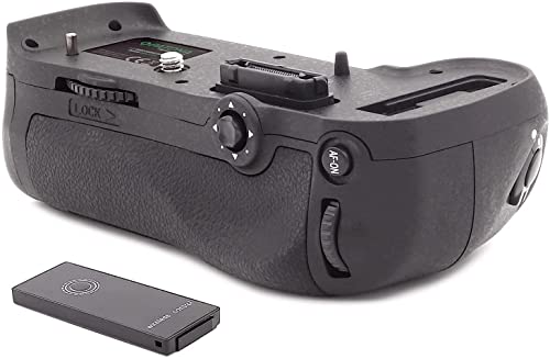 PATONA 1496 - Reemplazo para empuñadura de batería Nikon MB-D12 para D800 D800E D810 D810A con mando a distancia IR (compartimento para 1 batería EN-EL15 o EN-EL18A y 8X AA)