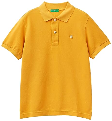 United Colors of Benetton Camiseta Polo M/M 3089c300q, Camisa de polo Niños, Amarillo (Oro 0D6), S