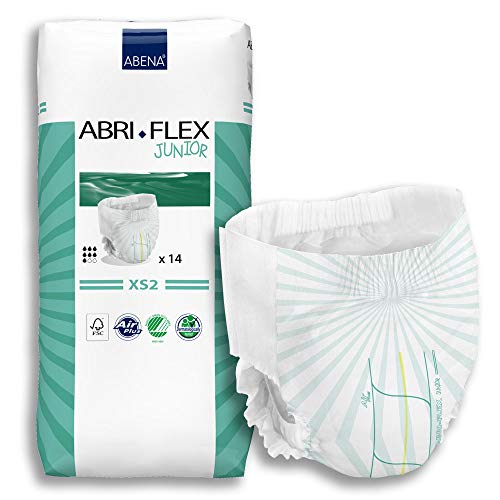 Abena Abri-Flex Junior XS2, todo en uno, tamaño de cadera/cintura 55-80 cm, 1500 ml, 14,1000018730