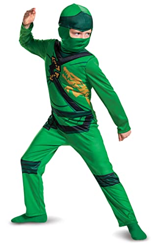 Disguise Disfraz Ninjago Niño Verde, Disfraz Ninjago Niño, Disfraz Lego Niño, Ninjago Disfraz Niño, Disfraz Niño Ninjago, Traje Ninja Niño, Disfraz Halloween Ninja Niño Talla S
