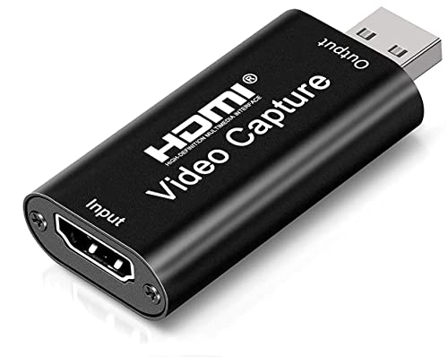 Capturadora Video capturadora hdmi,USB a hdmi Vídeo Game Capture 4k 1080P Transmisión en Vivo de Transmisión de Vídeo para Juegos, Transmisión, Enseñanza, Videoconferencia