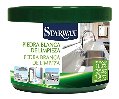 Starwax Verde Piedra blanca de limpieza multiusos - 375g- 100% de origen natural - Limpia, desengrasa y abrillanta