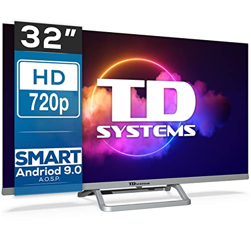 TD Systems - Smart TV 32 Pulgadas - Televisores 3 años de garantía, Android 9.0, 3X HDMI, 2X USB - K32DLX11HS…