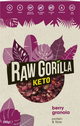 Raw Gorilla Granola keto con frambuesa 250 g